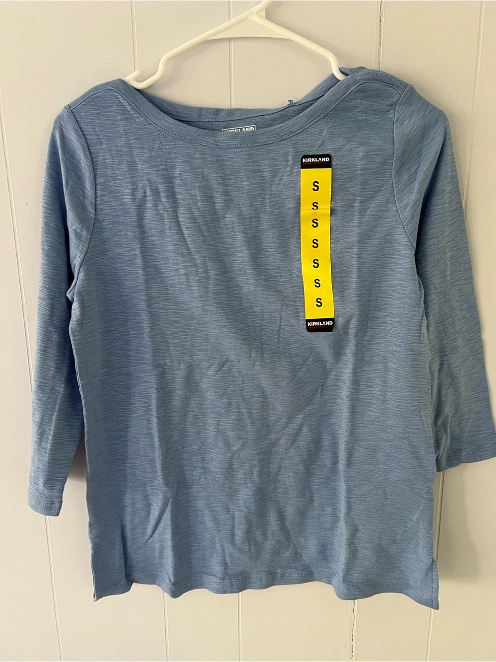Kirkland Signature Women's Light Blue Long Sleeve Tee #59